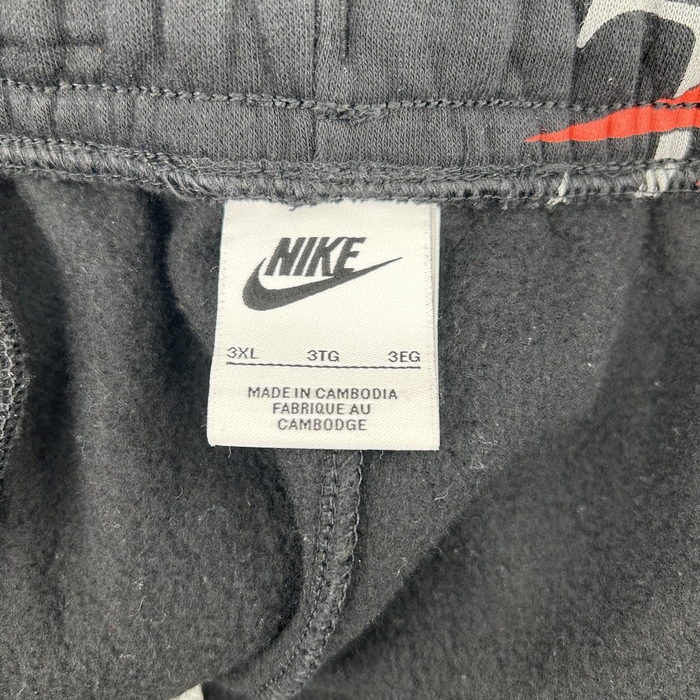 Nike Sportswear Club Fleece Joggers Mens 3XL Black Allover Print Tapered Sporty - Picture 8 of 14